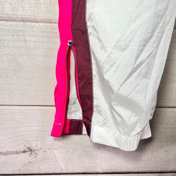 FP Movement Free People End Zone Track Pants Pink White Striped Sz M - Picture 7 of 11